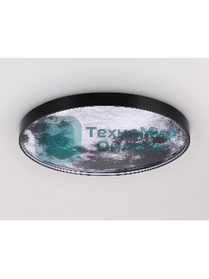 Настенно-потолочный светодиодный светильник Ambrella light FW11113 BK черный 31W LED 3000-6400K D500*38