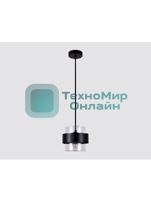 Светильник Ambrella light TR3646 BK/CL черный/прозрачный E27 max 40W D180*950