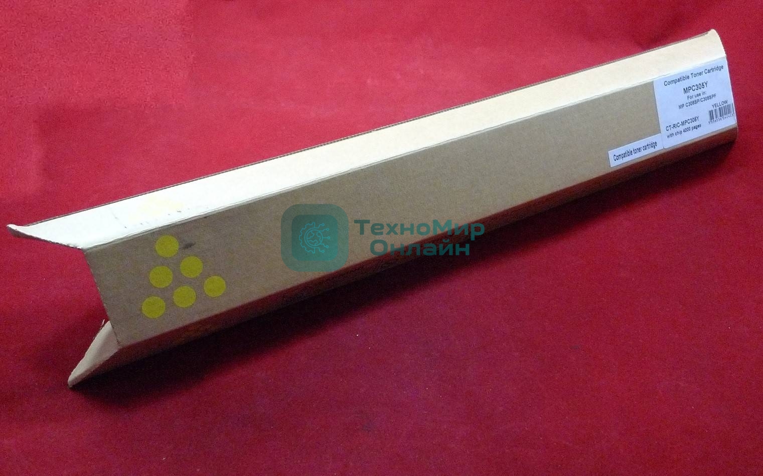 Картридж лазерный Ricoh Aficio MP C305SP/C305SPF желтый, type MPC305E (туба, 83г) JPN