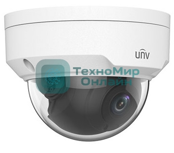 Видеокамера Uniview IP купольная антивандальная, 1/2.8