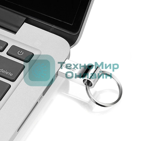 Флешка USB Netac U275 (NT03U275N-016G-20SL), 16Gb, USB 2.0, R/W 50/40, серебристый
