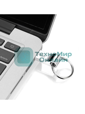 Флешка USB Netac U275 (NT03U275N-016G-20SL), 16Gb, USB 2.0, R/W 50/40, серебристый