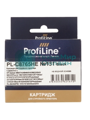 Картридж струйный ProfiLine PL-C8765HE №131 для принтеров HP Deskjet 6210/6843/6543/6523/5743/Officejet 7413/7313/7213/HP Photosmart PS2613/2713/8153/8453 принтеры 