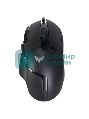 Мышь проводная Crown CMGM-901 черный, 4800 dpi, USB, кнопки - 8