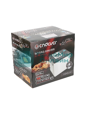 Хлебопечка Endever Skyline MB-54, стальной, мощность 750Вт, LED дисплей,19 автопрограмм