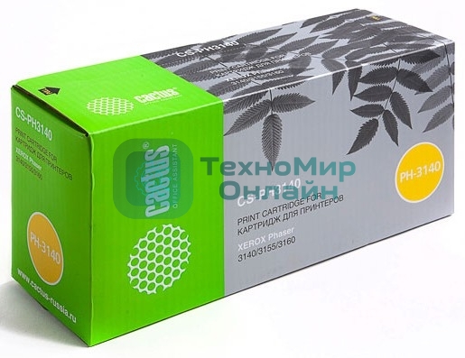 Картридж лазерный Cactus CS-PH3140 (108R00908) черный (1500 стр.) для Xerox Phaser 3140/ 3155/ 3160