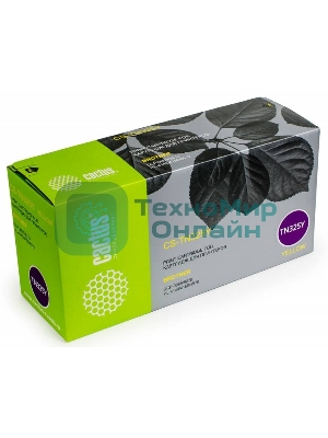 Картридж лазерный Cactus CS-TN325Y желтый (3500 стр.) для Brother DCP 9055/9270; HL 4140/4150/4570