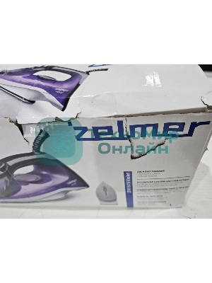 (Поврежденный товар, трещина на корпусе) Утюг Zelmer ZIR1515 фиолетовый, 2400 Вт, 30 г/мин, 120 г/мин, 280 мл