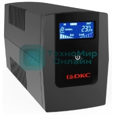 Источник бесперебойного питания ИБП Info LCD 800В.А IEC C13 (3) USB + RJ45 DKC INFOLCD800I