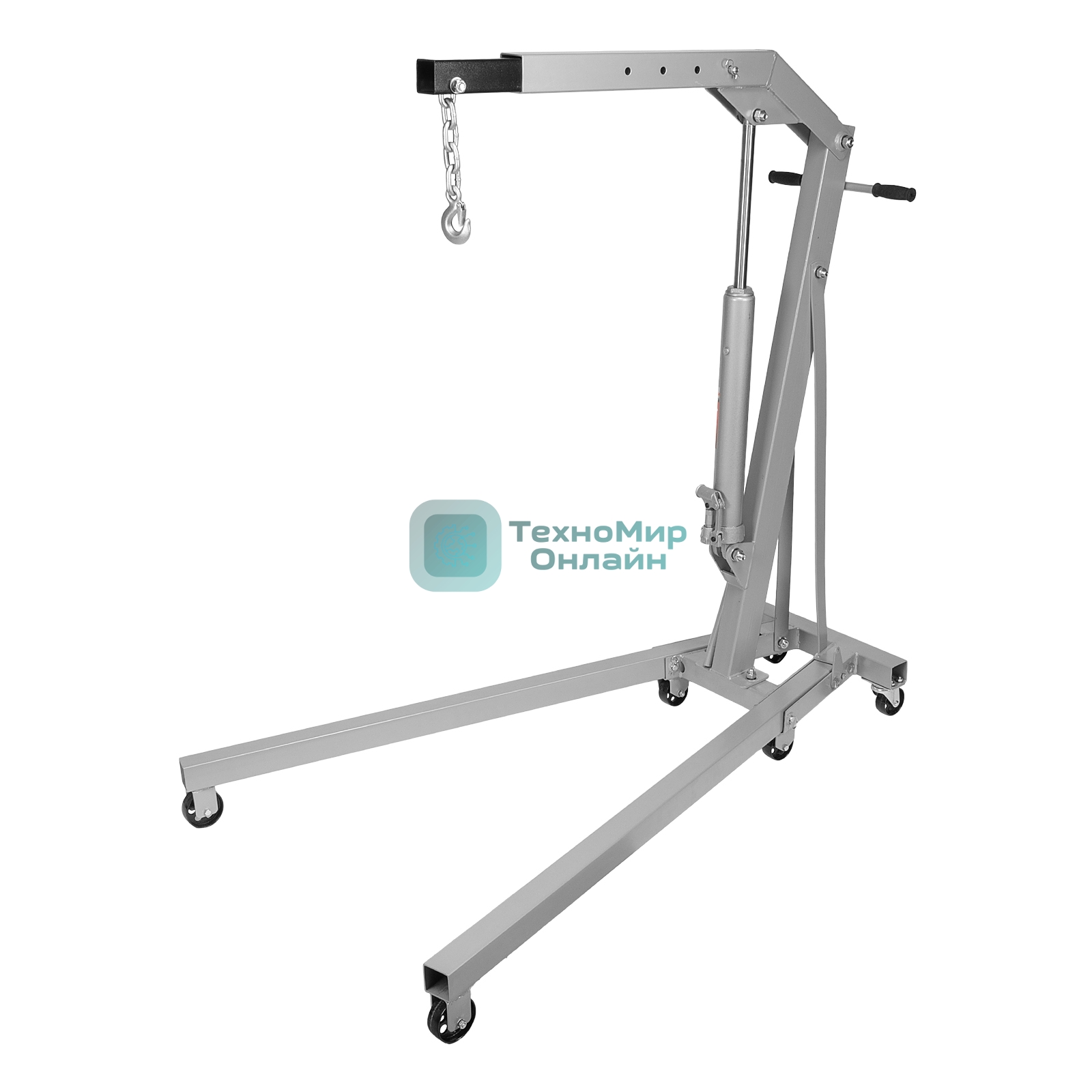 Кран гидравлический Matrix 1 т, h подъема 25–2060 мм, складной (комплект из 2 частей)