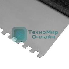 Шпатель из нержавеющей стали Сибртех 150 мм, зуб 4х4 мм, пластмассовая рукоятка