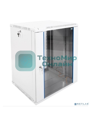 Шкаф телеком. настенный разборный 15U (600х520) дверь стекло (ШРН-Э-15.500) (1 коробка)