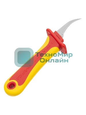 Нож диэлектрический Сибртех, серповидная рабочая кромка полотна