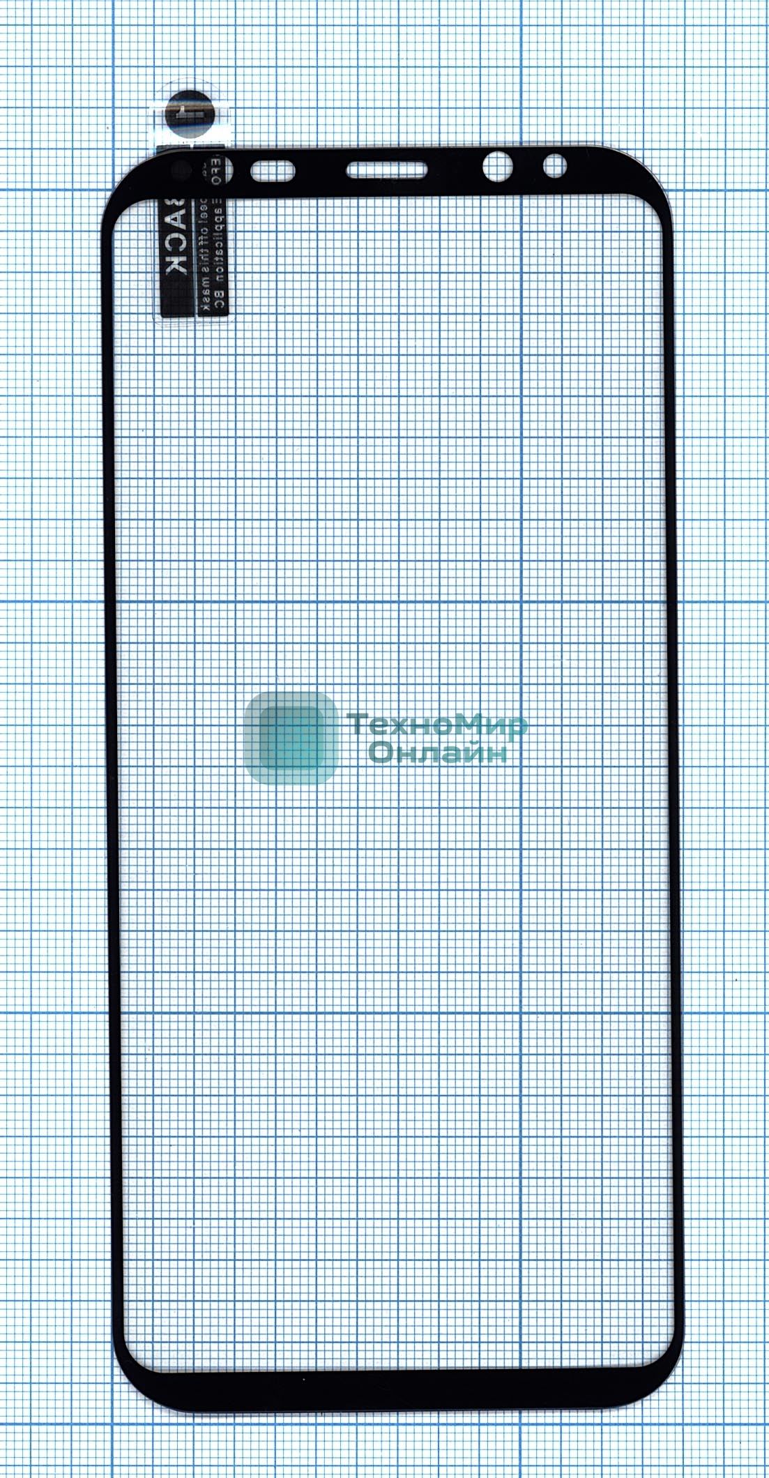 Защитное стекло 3D для Samsung G955F (S8+) черный