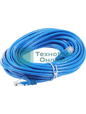 Патч-корд UTP Cablexpert PP12-10M/B cat.5e, 10м, литой, многожильный, синий