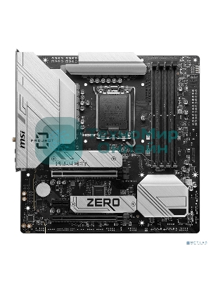 Материнская плата MSI B760M PROJECT ZERO,(Обратное подключение разъемов) LGA 1700, Intel B760, 4xDDR5, 4xSATA, 2xM.2, 1xPCIe 5.0 x16, 1xPCIe 4.0 x4, 1xPCIe x1, 1xHDMI, 1xDP, 3xUSB 3.2 Gen 2, 4xUSB 2.0, 1xUSB 3.2 Gen 2x2, 1x 2.5Gb LAN, 5x3.5 мм, 7.1, mATX
