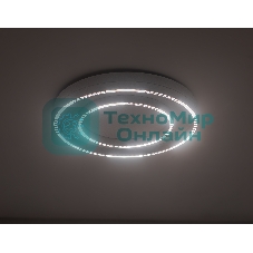 Потолочный светодиодный светильник Ambrella light FL5821 WH белый 55W 3000K/4200K/6400K D600*75 (без ПДУ)