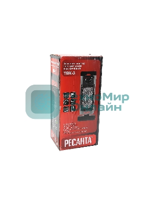 Тепловентилятор Ресанта ТВК-3, серый, 2000 Вт, 20 м2, термостат 67/2/5