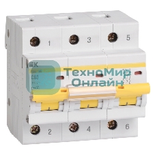 Выключатель автоматический IEK MVA40-3-063-C ВА 47-100 3Р 63А 10 кА х-ка С IEK