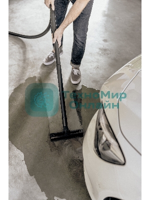 Строительный пылесос Karcher WD 3 P V-17/4/20 желтый, 1000 Вт, уборка сухая/сбор воды, пылесборник мешок/контейнер, 17 л