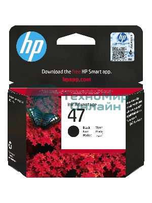 Картридж струйный HP 47 6ZD21AE черный (1300 стр.) (2мл) для HP DJ IA Ultra 4828