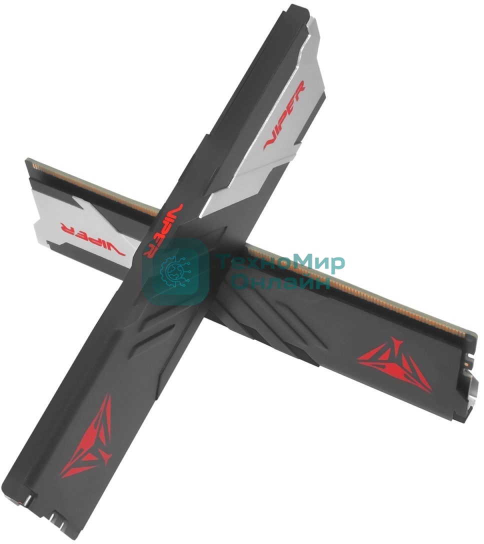 Оперативная память Patriot Viper Venom, DDR5, 64GB (2x32GB), 5600MHz, CL40, DIMM, с радиаторами, черный