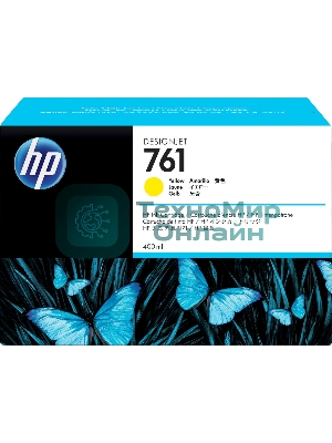 Картридж струйный HP №761 CM992A желтый для HP DJ T7100