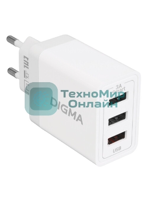 Сетевое зарядное устройство Digma DGW3C 3A PD черный