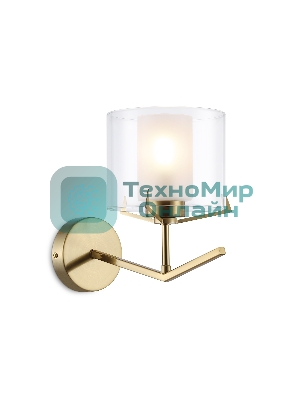 Настенный светильник Ambrella light LH57010 BS/FR латунь/белый матовый E14 max 40W 280*150*220