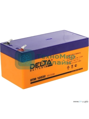 Батарея для ИБП Delta DTM 12032 (12V, 3.2Ah)