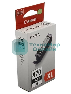 Картридж струйный Canon PGI-470PGbK XL (0321C001) черный (22 мл, 500 стр.) для Canon Pixma iP7240/MG5440/MG5740/MG6340/MG6840/MG7740/TS5040/TS6040/TS8040/TS9040