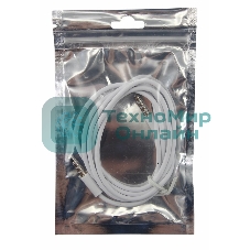 Аудиокабель Rexant 3,5 мм штекер-штекер 1 м белый