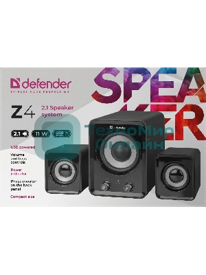Акустическая система Defender Z4 2.1,11 вт., Питание от USB