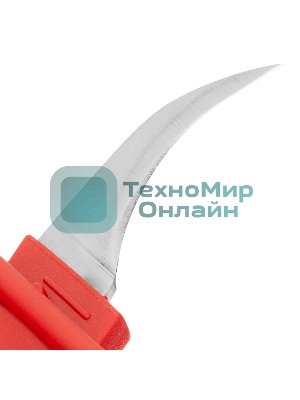 Нож диэлектрический Сибртех, серповидная рабочая кромка полотна