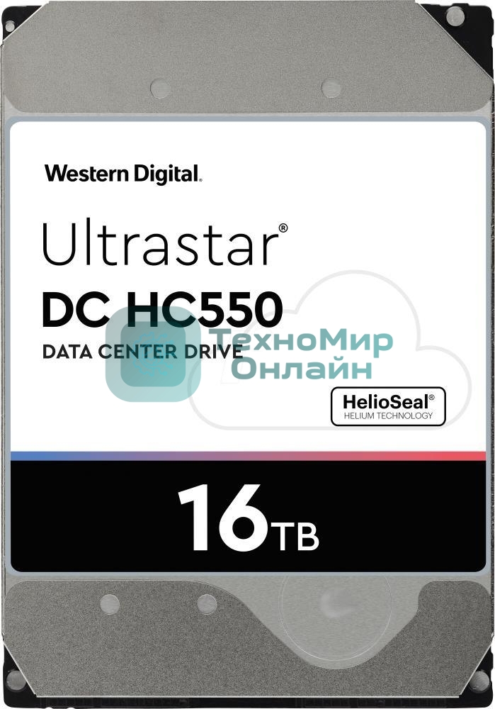 Жесткий диск WD SATA 16Tb 7200RPM 6Gb/S 512MB DC HC550 0F38466