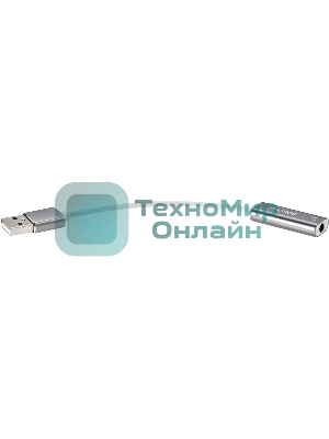 Переходник аудио USB2.0(M)-->3.5мм F (гнездо) Telecom 0.1м