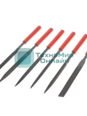 Набор надфилей Matrix 180 х 5мм 6шт пластиковые рукоятки