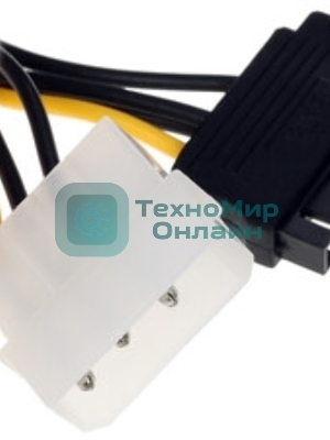 Разветвитель питания Cablexpert CC-PSU-82, Molex+SATA->PCI-Express 8pin, для подключения в/к PCI-Е (8pin) к б/п ATX