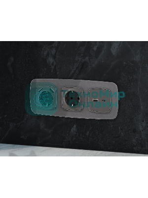 Рамка OMEGA Radian (Антрацит серый Стекло органическое) 1-ая OF320651