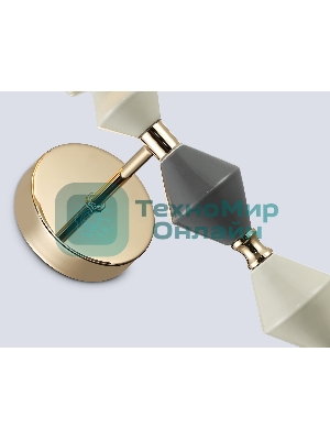 Настенный светильник Ambrella light LH75409 GD/GR золото/серый E14 max 40W 150*180*415