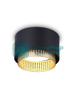 Светильник Ambrella light TN71275 BK/GD черный/золото GX53 max 12W D95*62