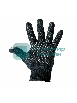 Перчатки полушерстяные с покрытием ПВХ (