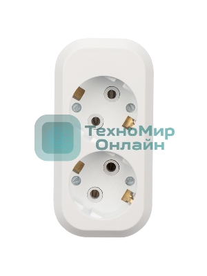 Колодка 2 гнезда с заземлением Rexant