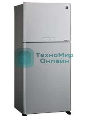 Холодильник Sharp SJ-XG55PMSL серебристый двухкамерный 394/162л морозилка сверху, No Frost