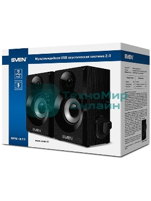 Акустическая система SVEN SPS-517, 2.0 черный