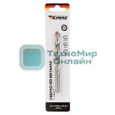 Сверло по металлу Kranz 9,0 мм HSS (1 шт. в упаковке) DIN 338