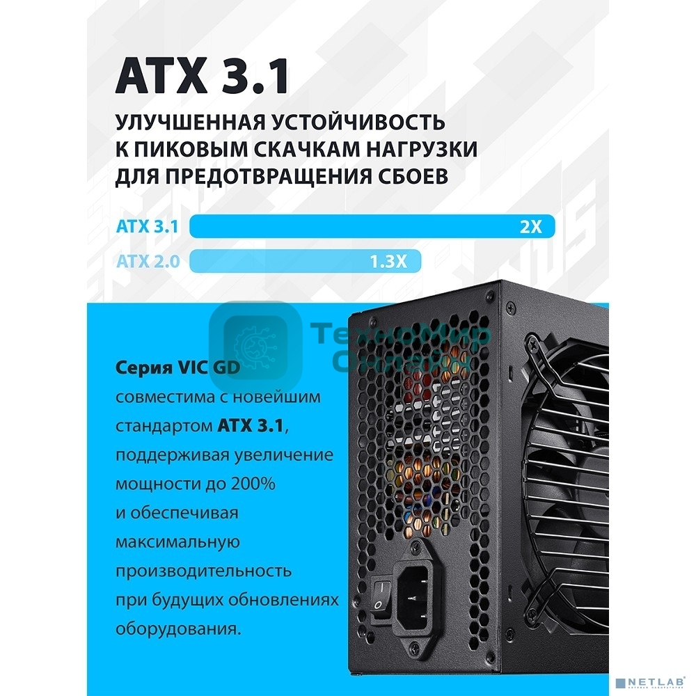 Блок питания FSP VIC-650GD ATX 650W (POA6500101)