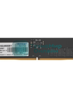 Оперативная память Patriot Signature, DDR5, 16GB (1x16 GB), 4800 MHz, CL40, DIMM