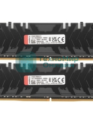 Оперативная память Kingston Fury Renegade, DDR4, 16GB (2x8GB), 3600MHz, CL16, DIMM, с радиаторами, RGB, серый/черный