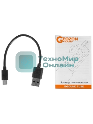 Наушники TWS GEOZON Track черный, внутриканальные, Bluetooth, до 4 ч